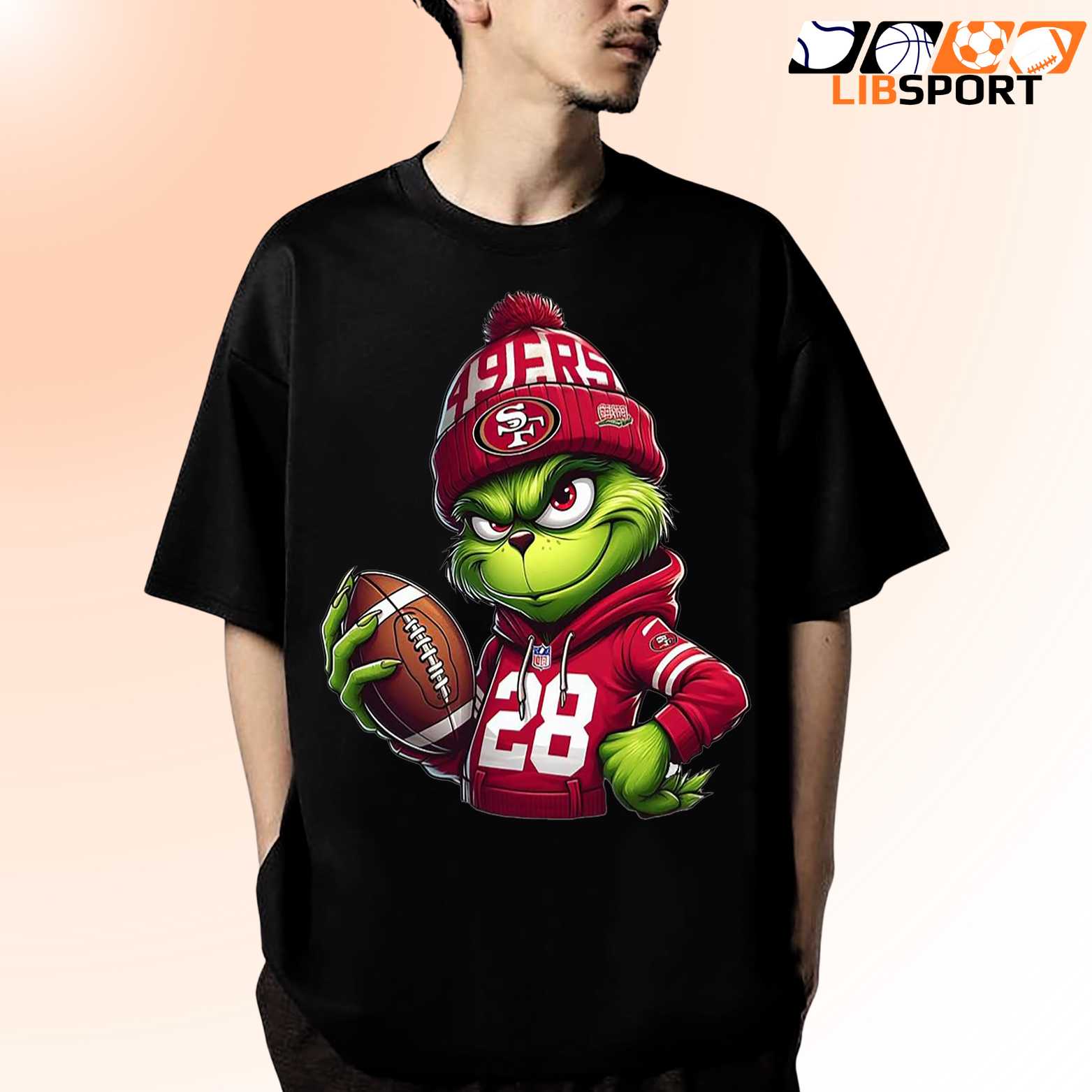 Grinch San Francisco 49ers T-Shirt, Unisex Nfl Holiday Tee